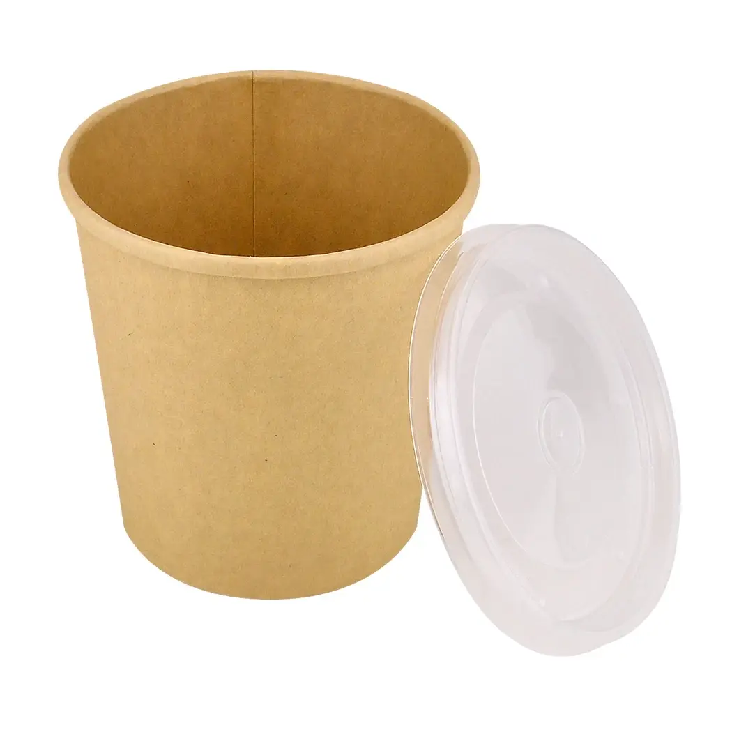 Супник крафт з кришкою 750 мл 25 шт, упаковка для доставки їжі