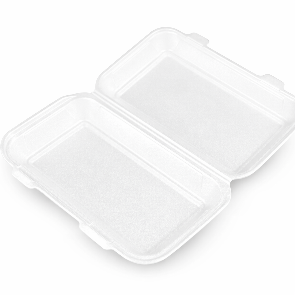 Ланч-бокс зі спіненого полістиролу 270х145х70 мм білий