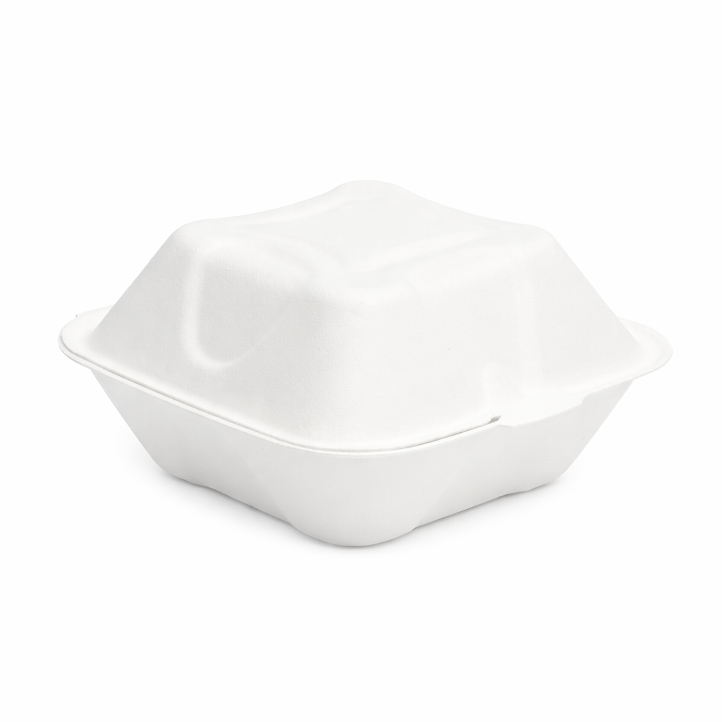 Бокс з тростини для бенто торту та бургера М 155*155*78 мм 25 шт