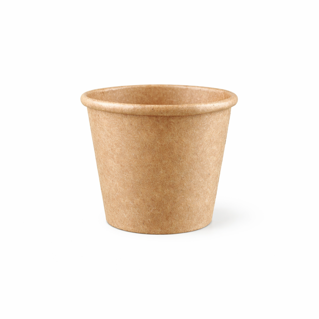 Крафт стакани 110 мл паперові одноразові для гарячих напоїв 50шт/уп