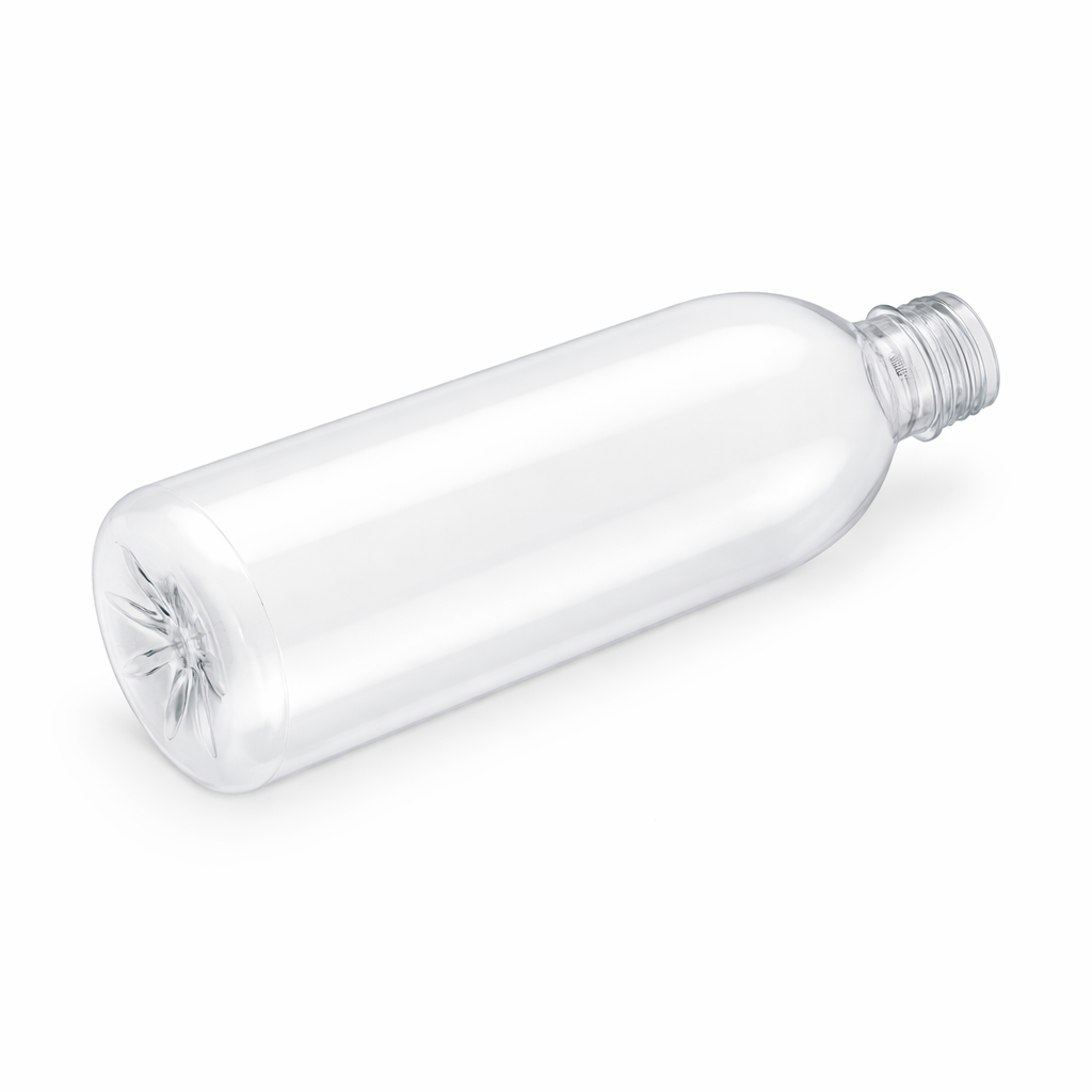 Пляшка пет 1 л  з широким горлом 38 мм Преміум (Кругла)