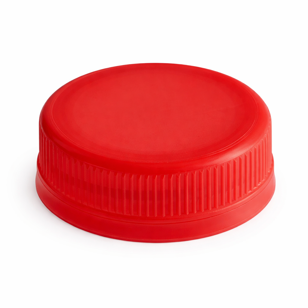 Кришка для пет пляшки червона 38 мм (Преміум Польша) з контролем першого відкриття