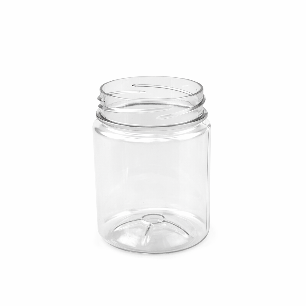 Пластикова банка 300 мл під кришку 63 мм циліндр