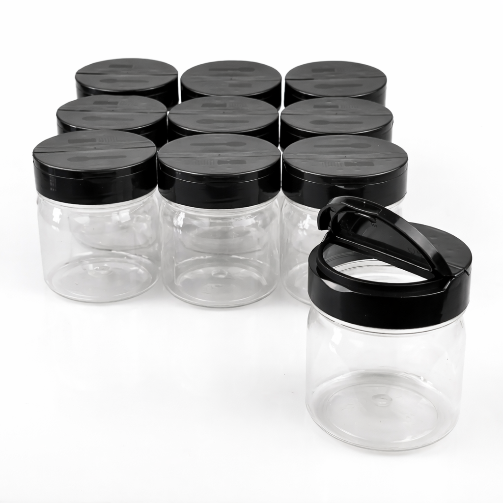Баночки для спецій, набір для спецій 9 шт. 150 мл з кришкою ПЕТ