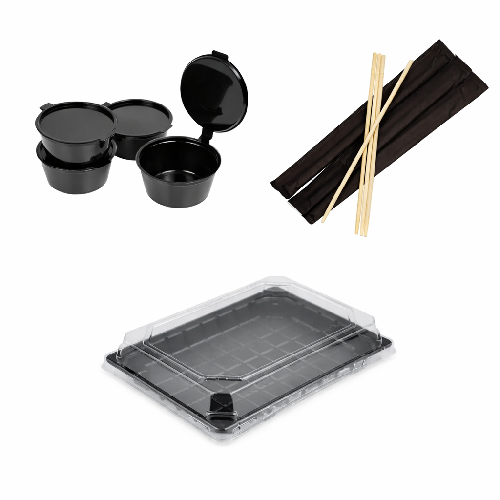 "Комбо 227" упаковка для суші - ролів, палички для суші, соусники