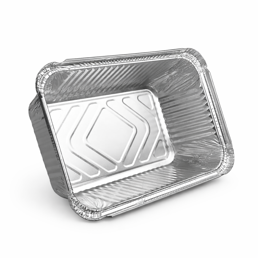 Алюмінієвий контейнер для для холодних та гарячих страв прямокутний 1270 мл (R27L) ( без кришки)