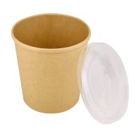 Супник крафт з кришкою 750 мл 25 шт, упаковка для доставки їжі