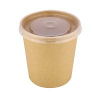 Супник крафт з кришкою 750 мл 25 шт, упаковка для доставки їжі - 3