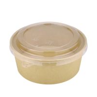 Салатник крафт 1000 мл (50 шт/уп) з кришкою