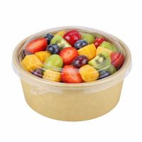 Салатник крафт 1000 мл (50 шт/уп) з кришкою - 3