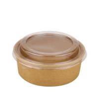 Салатник крафт 500мл (50 шт/уп) з кришкою - 2