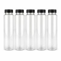 Пляшка пет 350 мл з кришкою 38 мм (1/уп/25/шт) з чорною кришкою 38 мм