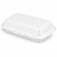 Ланч-бокс зі спіненого полістиролу 270х145х70 мм білий - 5