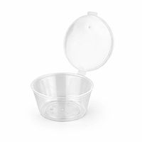 Соусник круглий 80 мл з кришкою (РР) герметичний