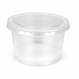 Одноразовий стакан - ємність для кисломолочних виробів 250 мл