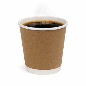 Стакан паперовий двошаровий 110 мл крафт - 3