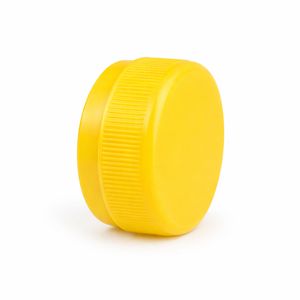 Кришка для ПЕТ пляшки жовта 28 мм - 2