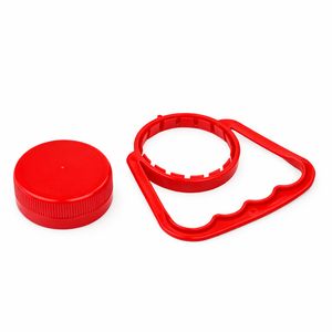 Кришка для ПЕТ пляшки червона 48 мм - 3