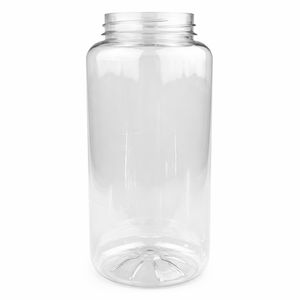 Пластикова банка 1 л під кришку 63 мм, прозора банка ПЕТ без кришки в комплекті