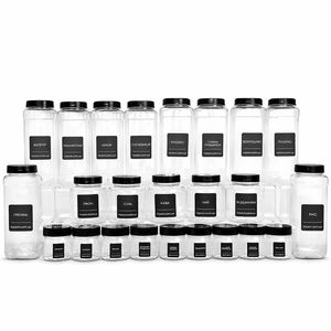 Набір баночок для зберігання круп та спецій 50 предметів "Порядок на кухні за 1 хвилину"