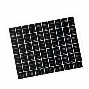 Наліпки на банки з приправами, 63 шт Наліпки на спеції.