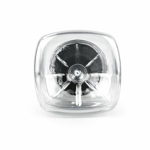 Пластикова банка квадратна 500 мл з кришкою чорною 63 мм, в роздріб (1/уп/10/шт) - 2