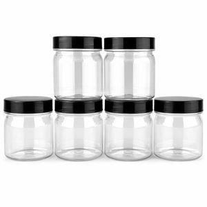 Баночки для спецій та сипучих 6 шт + 6 кришок, 150 мл банка та чорна кришка 63 мм №6