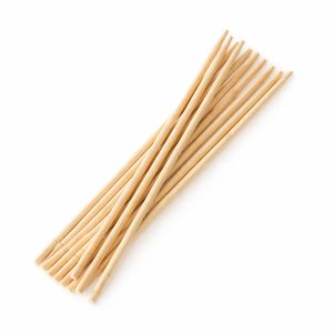 Бамбукові палички для суші та азіатської кухні в білій індивідуальній упаковці, круглі - 1