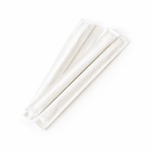 Бамбукові палички для суші та азіатської кухні в білій індивідуальній упаковці, круглі - 2