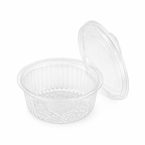 Соусник пластиковий прозорий з кришкою 50 мл (100/шт/уп) - 2