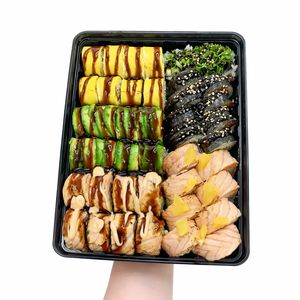 Упаковка для суші, ролів та кондитерських виробів 270х200 мм (4-6 роллов) (10 шт/уп) - 3