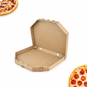 Коробка для піци 300*300*35 бура (крафт) "тримай тепло" 50 шт - 2