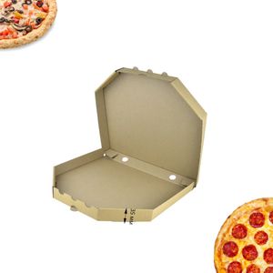 Коробка для піци 300*300*35 бура (крафт) "тримай тепло" 50 шт - 3
