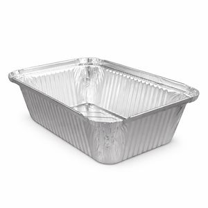 Алюмінієвий контейнер для для холодних та гарячих страв прямокутний 1270 мл (R27L) ( без кришки) - 2